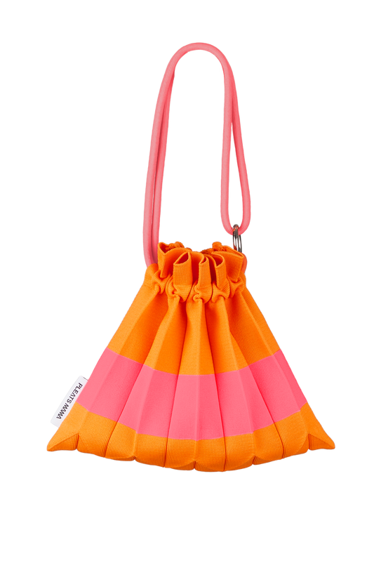 Handle Bubble Bag in Orange