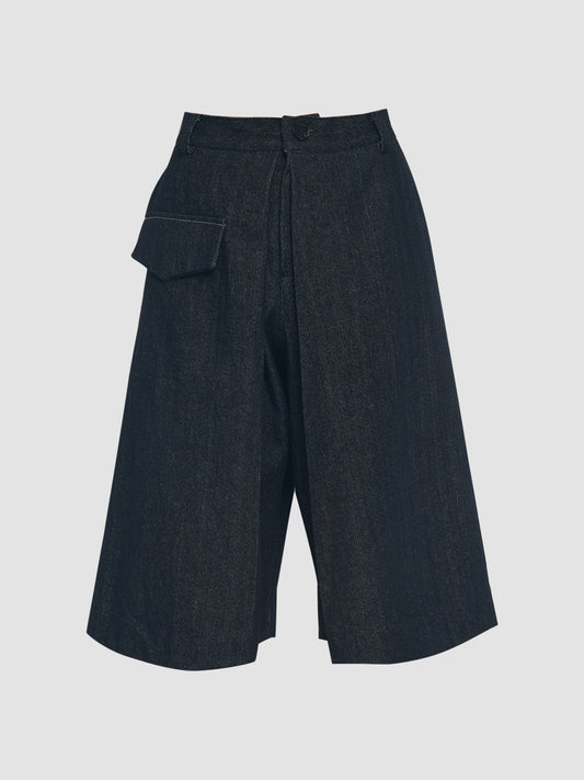 Oxford blue Jorts denim pants