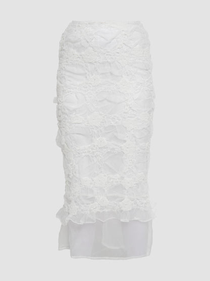 Glenda Skirt in White