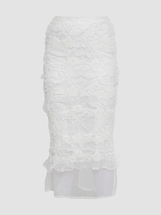 Glenda Skirt in White