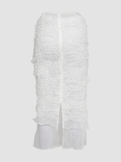 Glenda Skirt in White