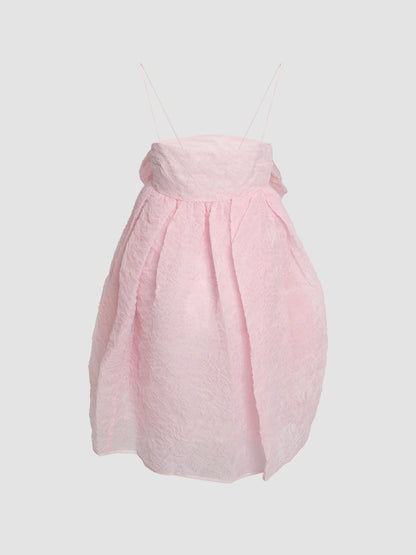 Gina Dress in Matelassé Soft Pink