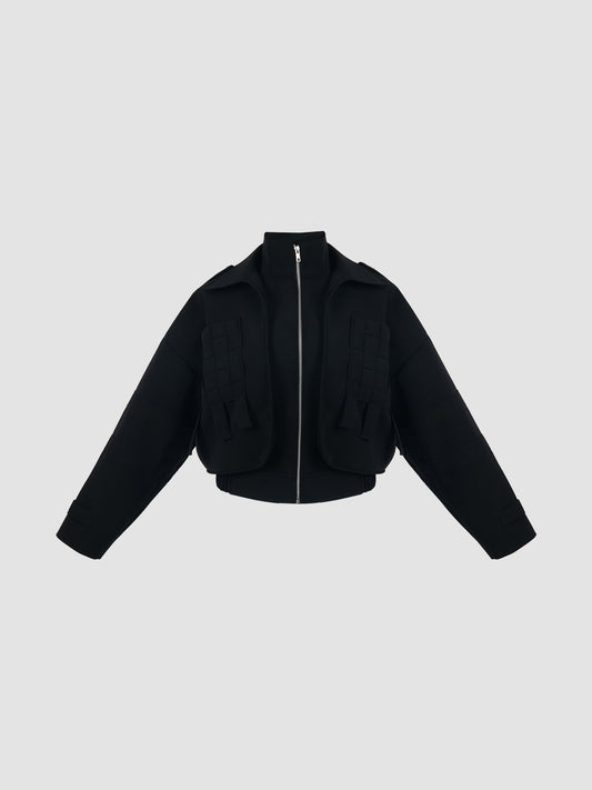 Bomber Webber Jacket in Black