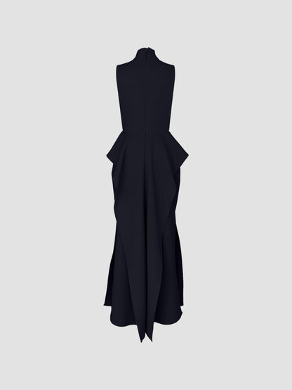 Dark blue Obon long dress