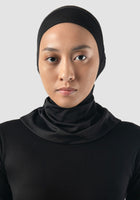 Black pull-on hijab