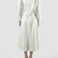 White Jinia pleated maxi dress