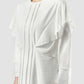 White Jinia pleated maxi dress