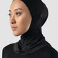 Black pull-on hijab
