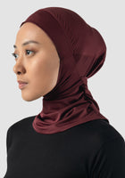 Burgundy pull-on hijab