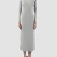 Harbor mist turtleneck long dress