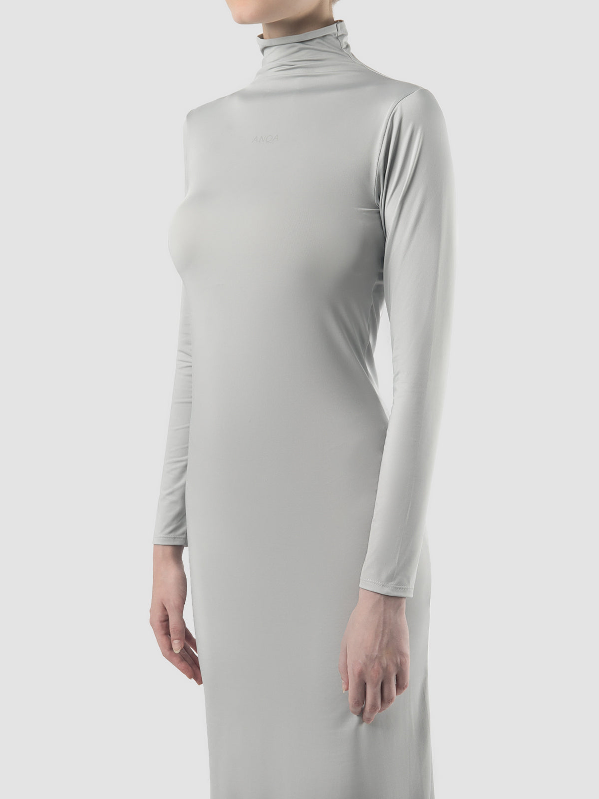 Harbor mist turtleneck long dress