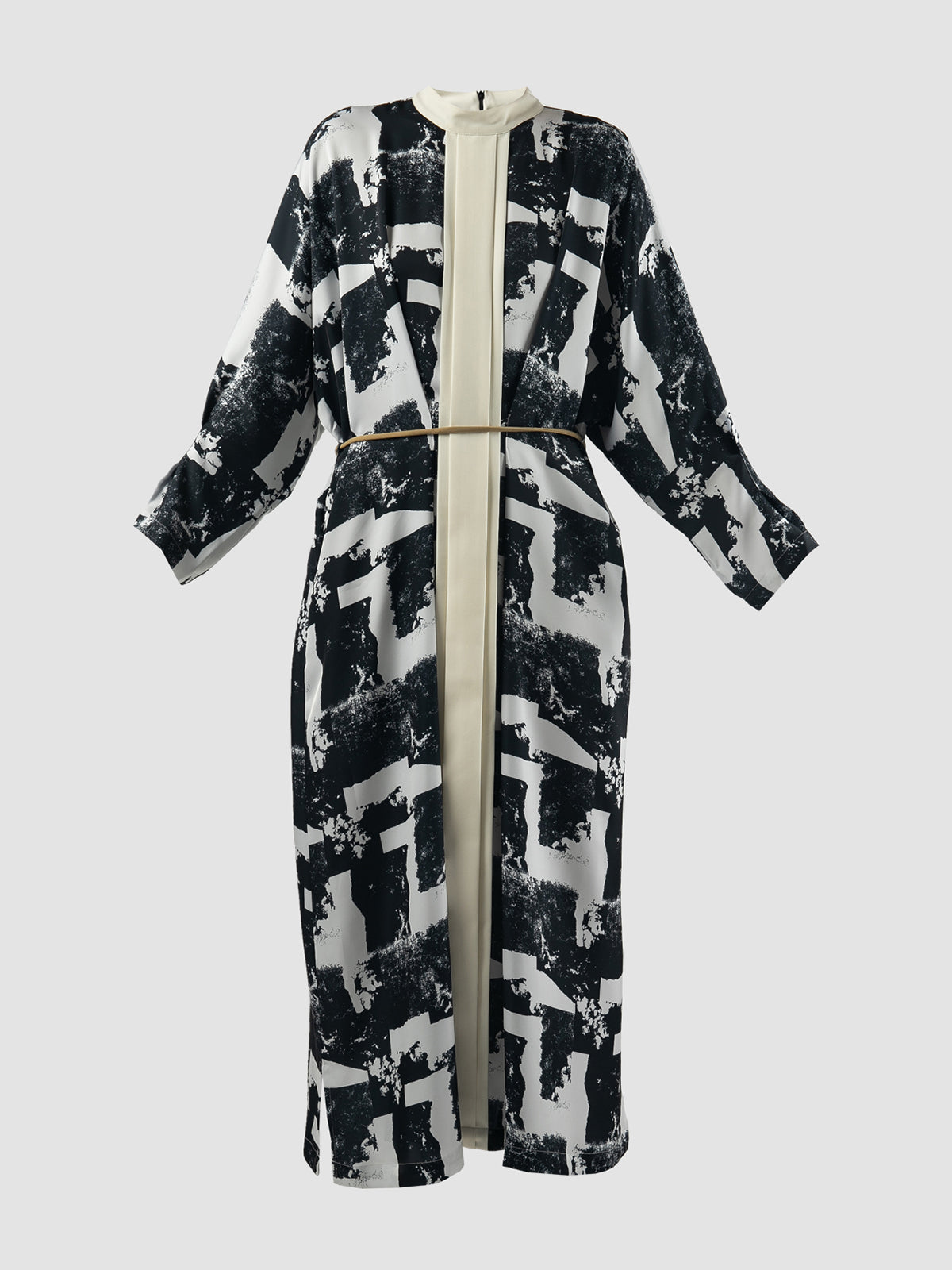 Black Dove maxi dress with abstract cloud print