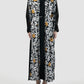 Black Dove maxi dress with abstract flower print