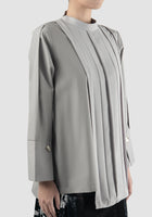 Grey Fen asymmetric blouse