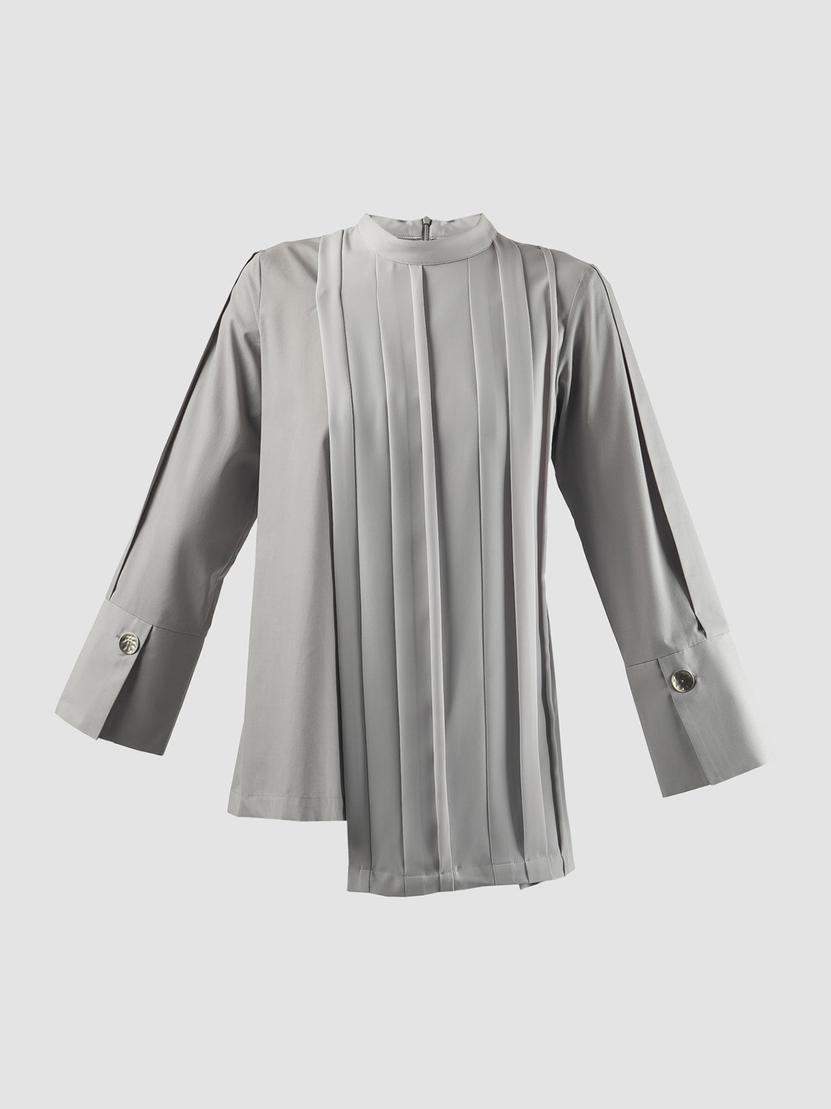 Grey Fen asymmetric blouse