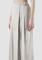 Silver Fen pleated-wrap wide-leg pants