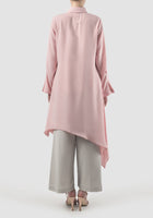 Pink Dove asymmetrical-layered tunic