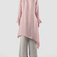 Pink Dove asymmetrical-layered tunic