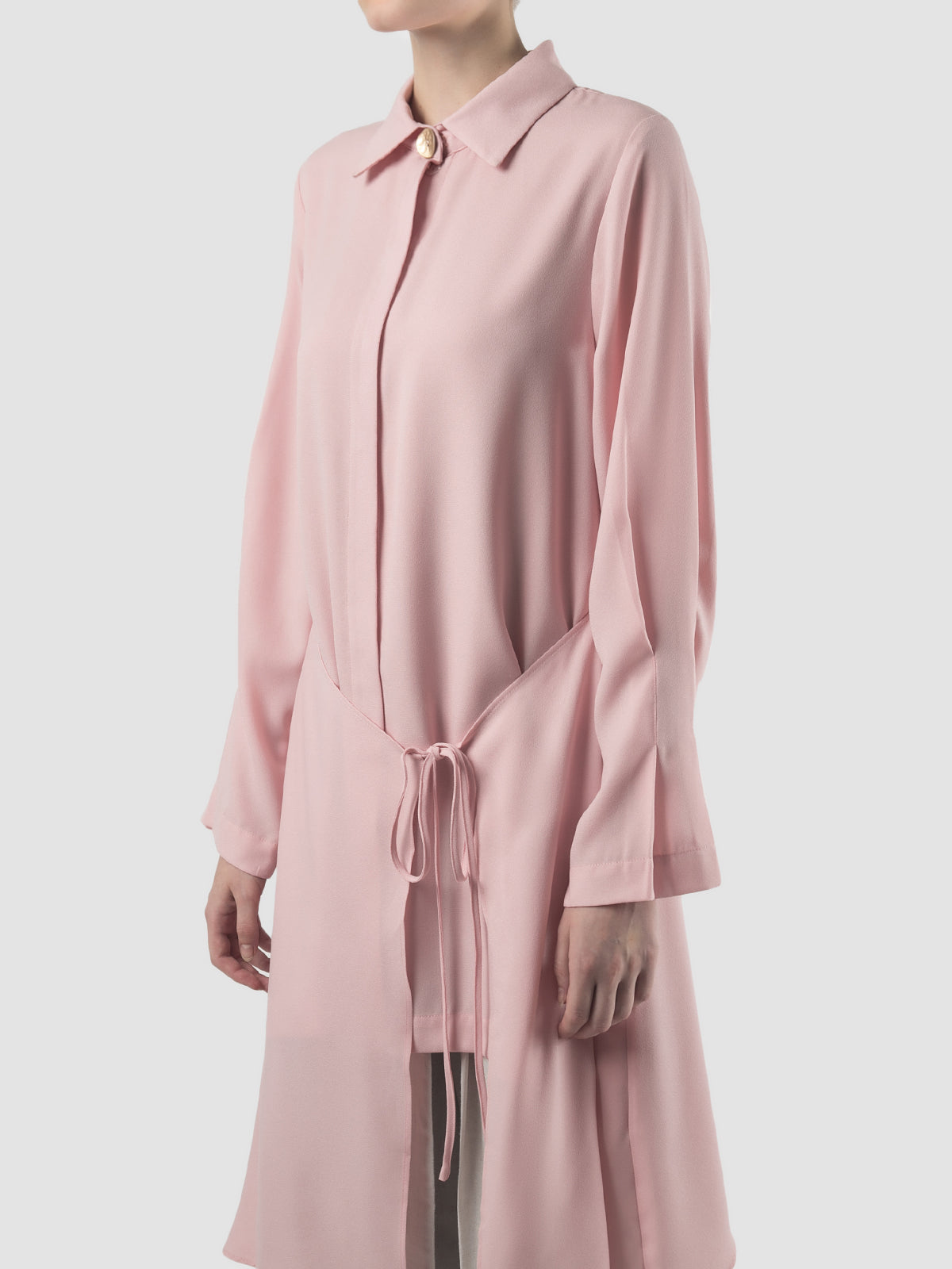 Pink Dove asymmetrical-layered tunic