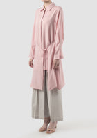 Pink Dove asymmetrical-layered tunic