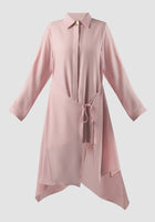 Pink Dove asymmetrical-layered tunic