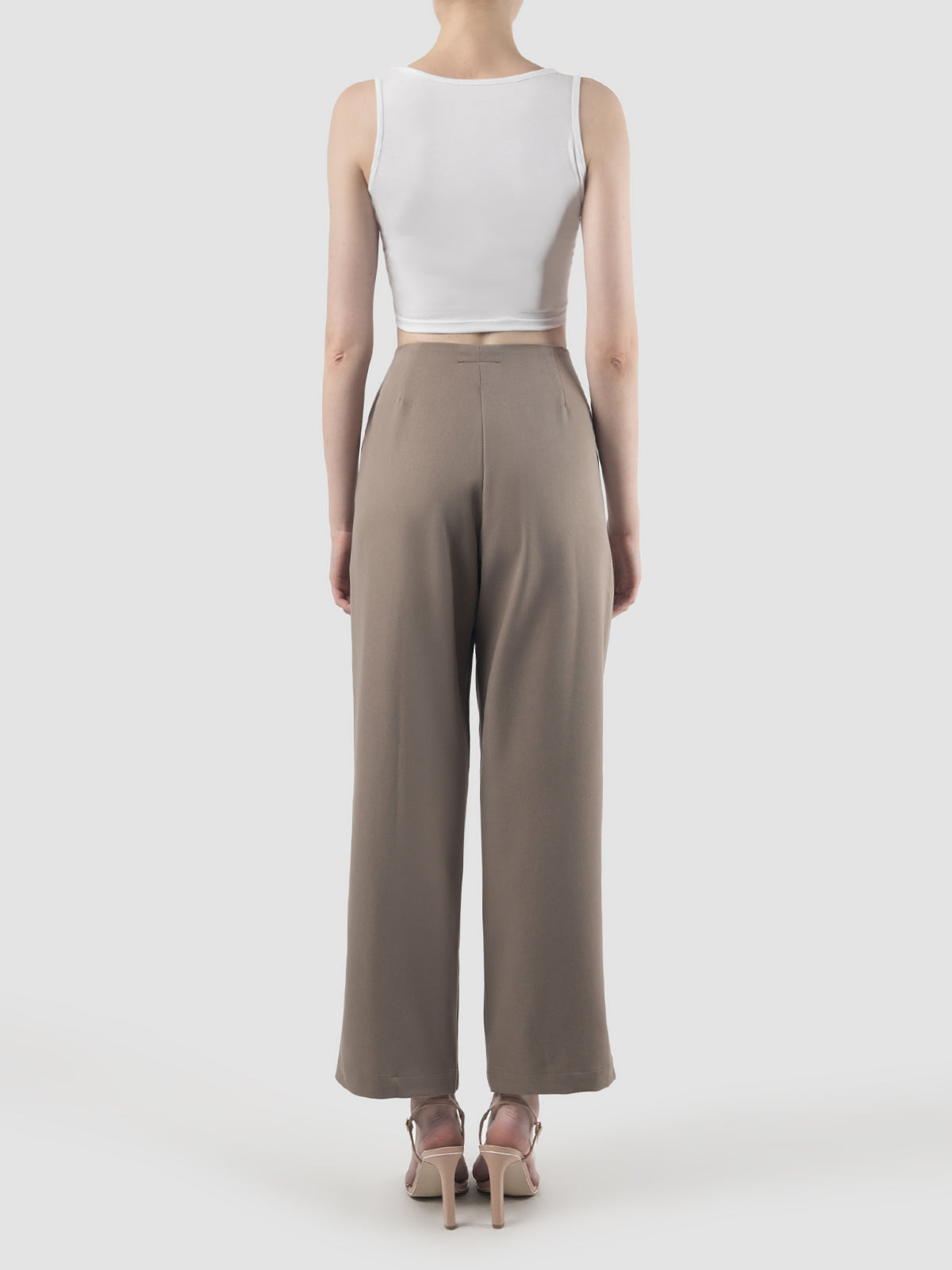 Brown Vida straight pants