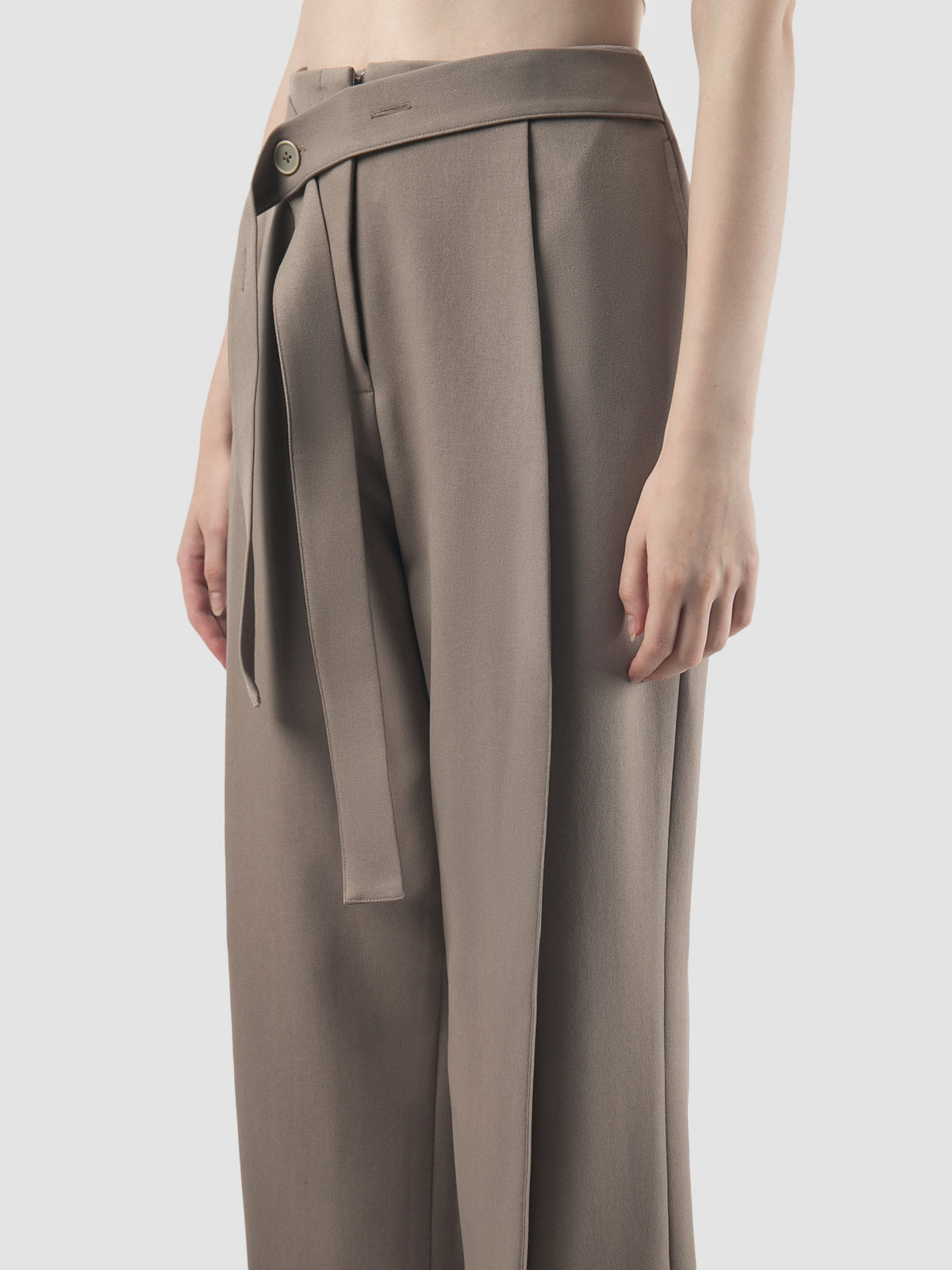 Brown Vida straight pants