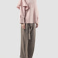 Pink Alana blouse with asymmetric long sleeves