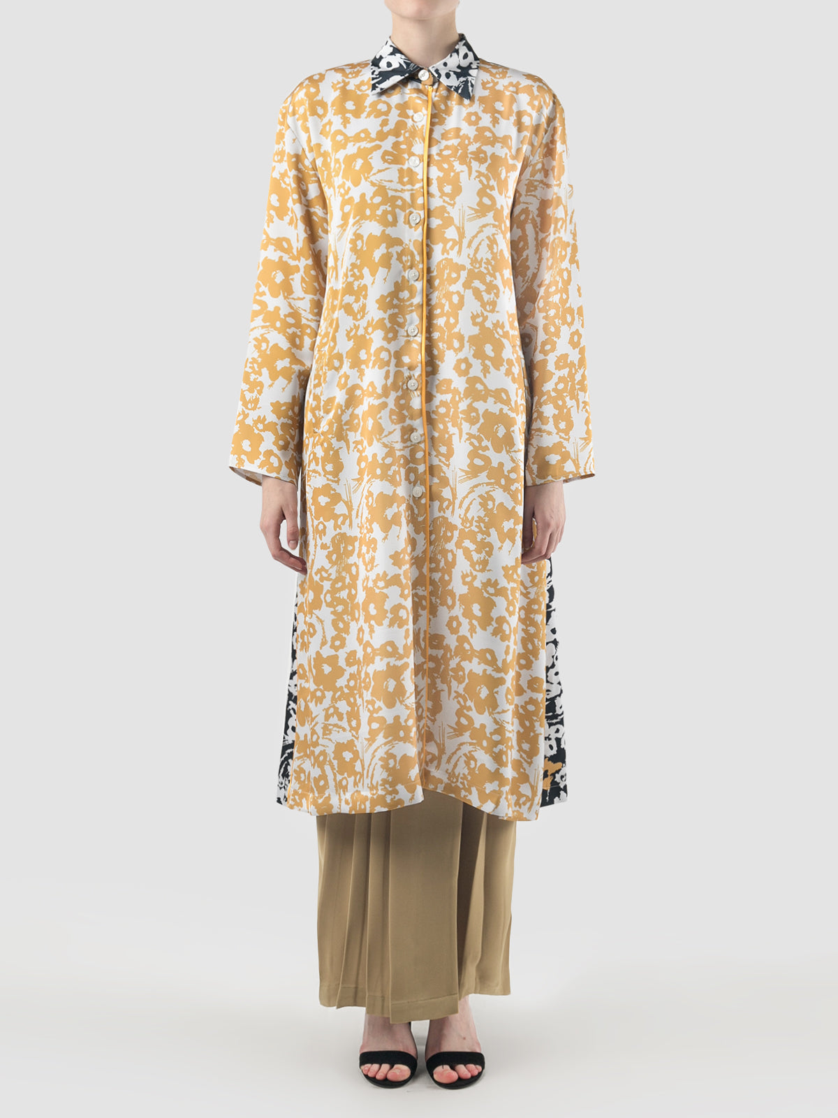 Yellow Vida Flower shirtdress