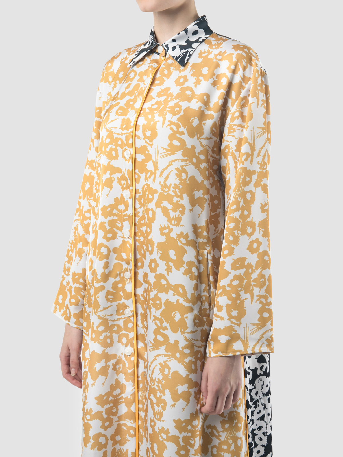 Yellow Vida Flower shirtdress