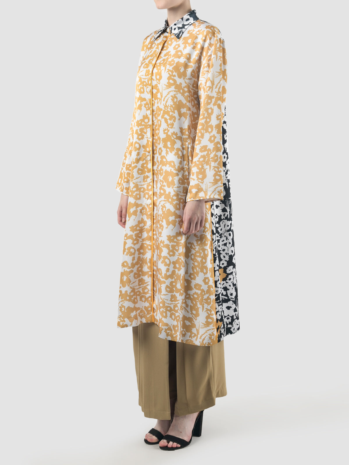 Yellow Vida Flower shirtdress