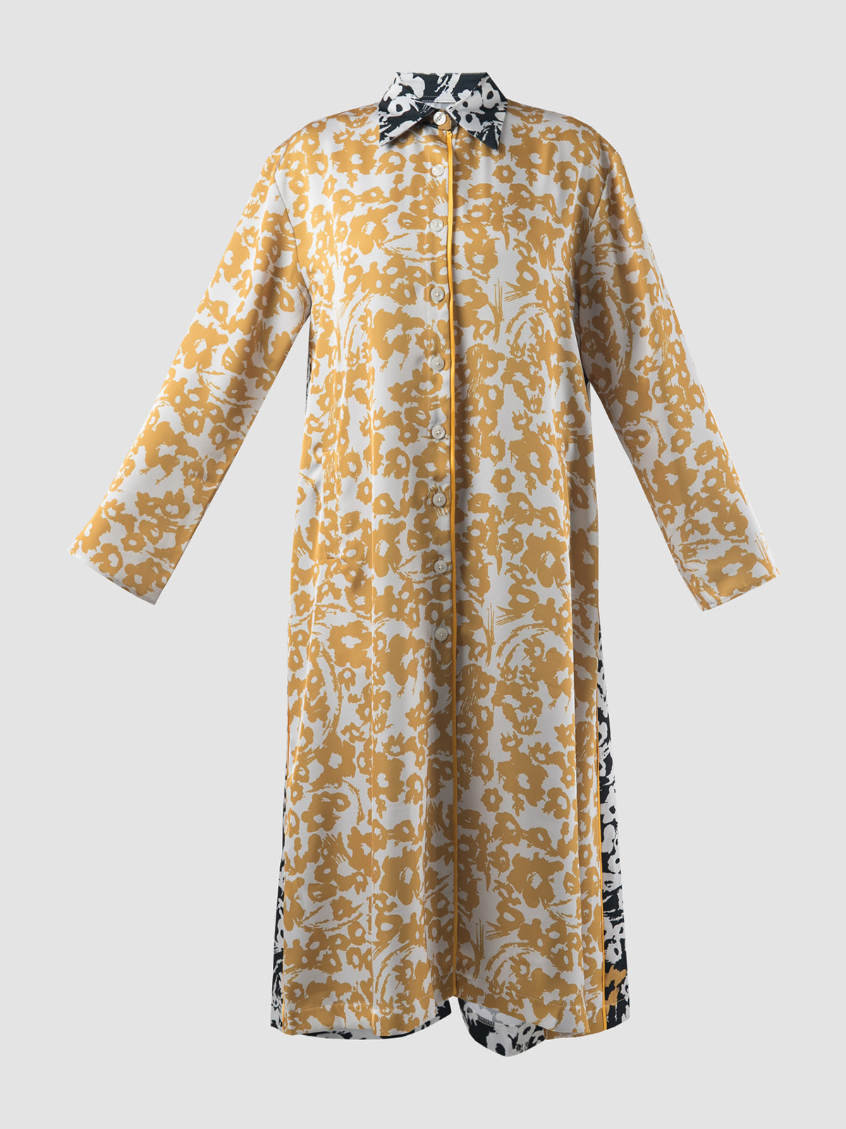 Yellow Vida Flower shirtdress