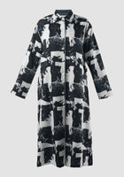 Black and white Vida Cloud shirtdress