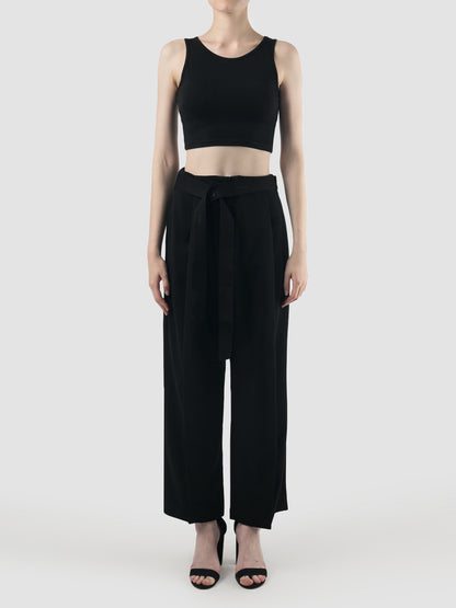 Black Vida straight pants