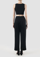 Black Vida straight pants