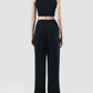 Black Vida straight pants