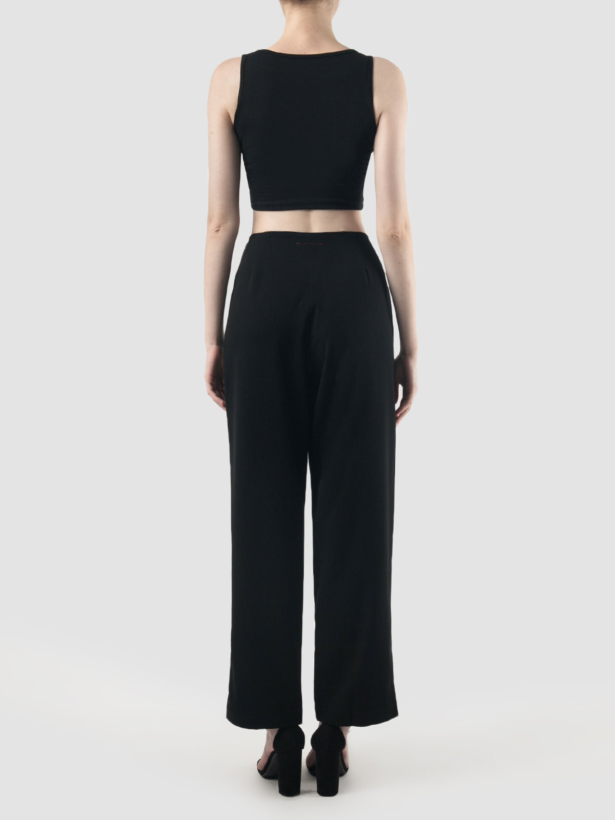 Black Vida straight pants