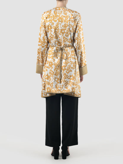 Gold Fen outerwear with floral prints