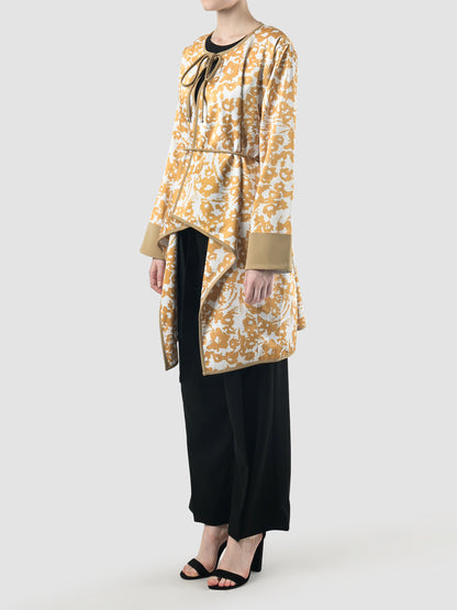 Gold Fen outerwear with floral prints