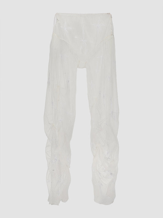 Gorden Gathered Bloomer Pants In White