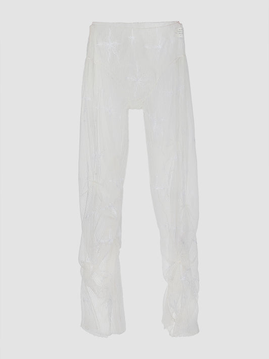 Gorden Gathered Bloomer Pants In White