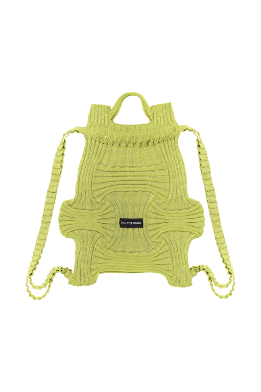 Bow Backpack in Glitter Lime