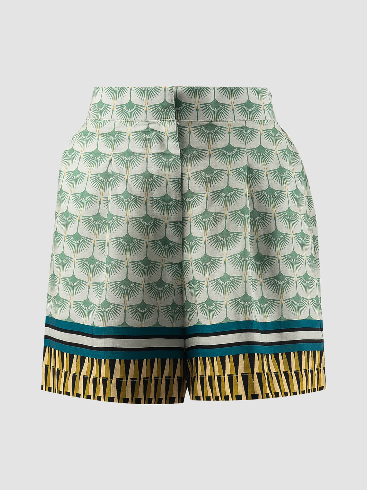 Mint Admira Swan printed shorts