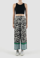 Multicolored Flo long pants with doodle pattern