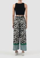 Multicolored Flo long pants with doodle pattern