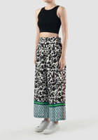 Multicolored Flo long pants with doodle pattern