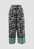 Multicolored Flo long pants with doodle pattern