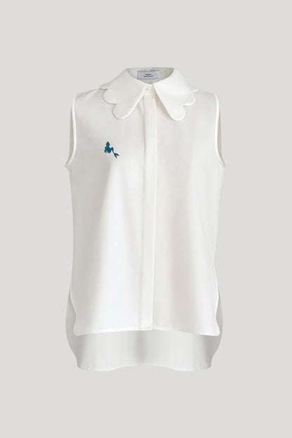 White Fathom sleeveless shirt