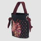 Heart Jewel black bucket bag