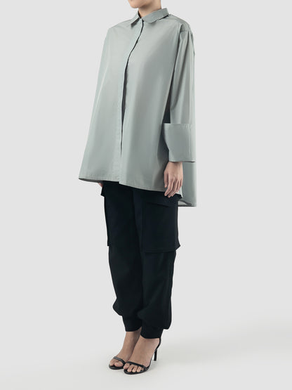 Blue Kishika basic long-sleeved shirt